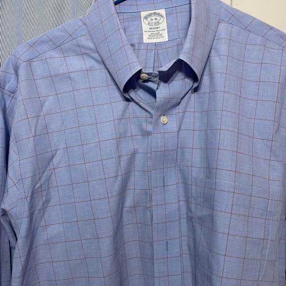 3 newly dry cleaned brooks brother button down dress shirts all fitted 16-36 - Picture 4 of 8